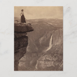 Cartão Postal Mulher Superando Yosemite Calls