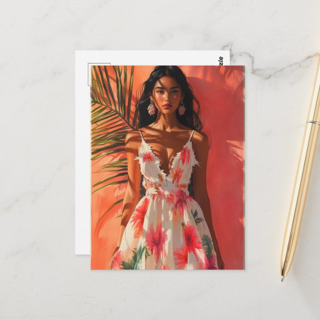 Cartão Postal Mulher Tropical (Frente/Verso In Situ)