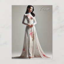 Mulher Vietnã em Ao Dai