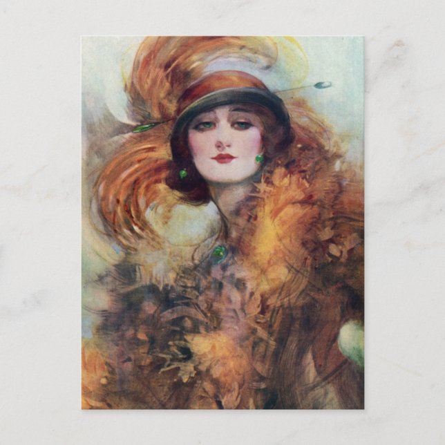 Cartão Postal Mulher Vitoriana (Frente)