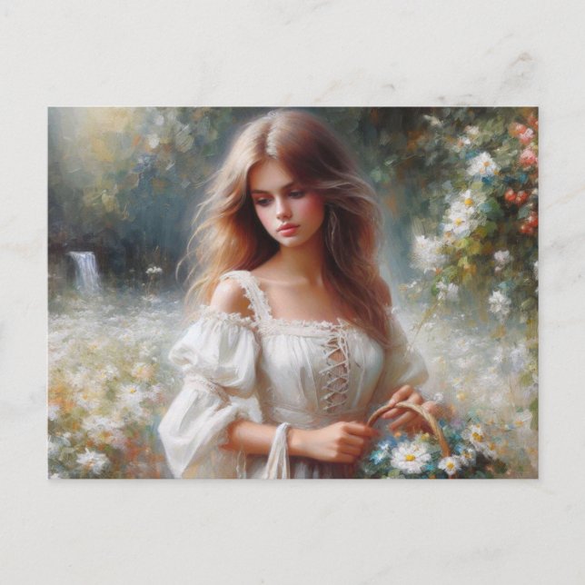 Cartão Postal Mulher Vitoriana (Frente)