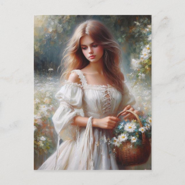 Cartão Postal Mulher Vitoriana (Frente)