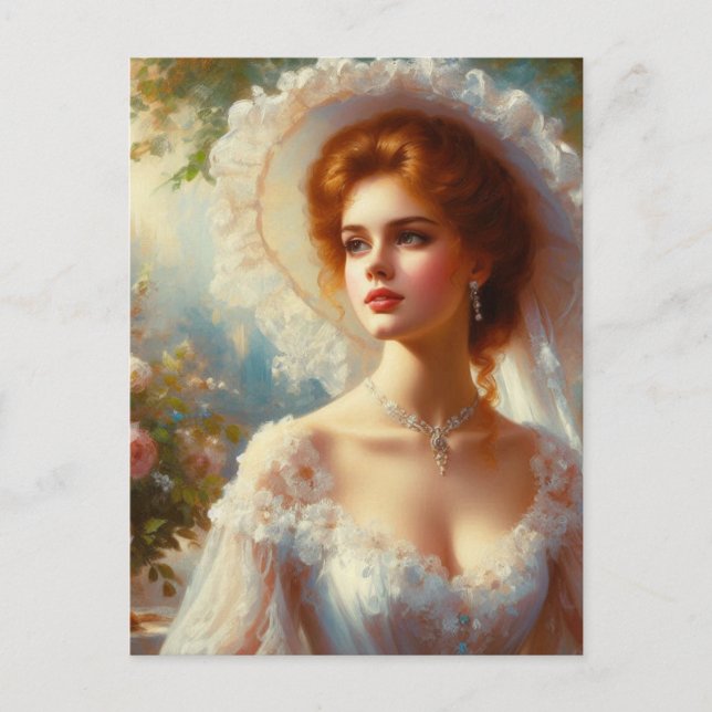 Cartão Postal Mulher Vitoriana 5 (Frente)