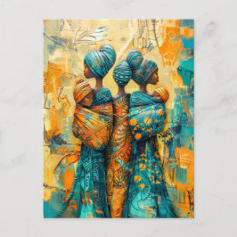 Cartão Postal Mulheres africanas Carregandos