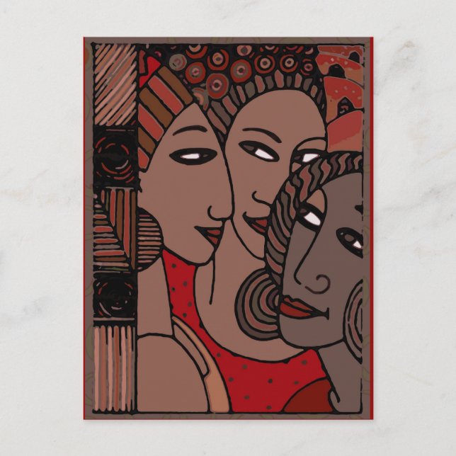 Cartão Postal Mulheres Afro-Americanas (Frente)