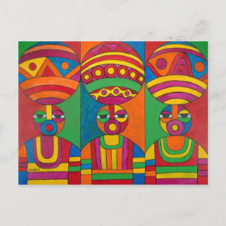 Cartão Postal Mulheres com Calabashes II