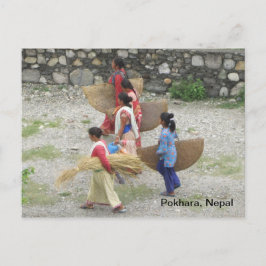 Cartão Postal Mulheres com Matas Tecidas