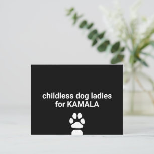 Cartão Postal Mulheres de cachorro infantis para canas divertida