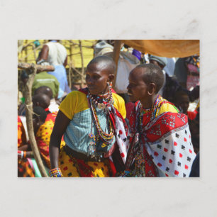 Cartão Postal Mulheres de Maasai