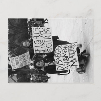 Cartão Postal Mulheres Deficientes Importam