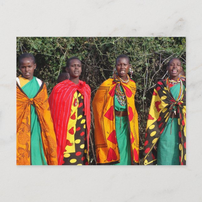 Cartão Postal Mulheres Maasai - 1 (Frente)