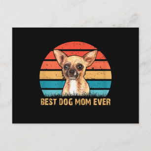 Cartão Postal Mulheres Mencionam Melhor Cachorro Mãe Ever Chihu