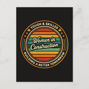 Cartão Postal Mulheres na Construção Civil Duronas e Habilidosas