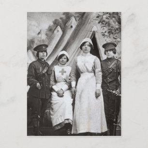 Cartão Postal Mulheres na Guerra, 1914-18
