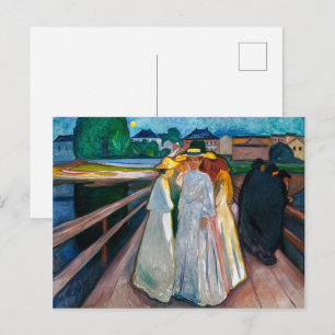 Cartão Postal Mulheres na Ponte Edvard Munch