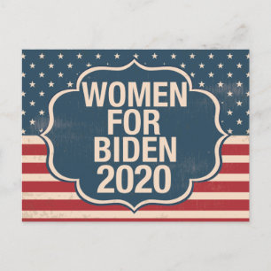 Cartão Postal Mulheres para Biden 2020