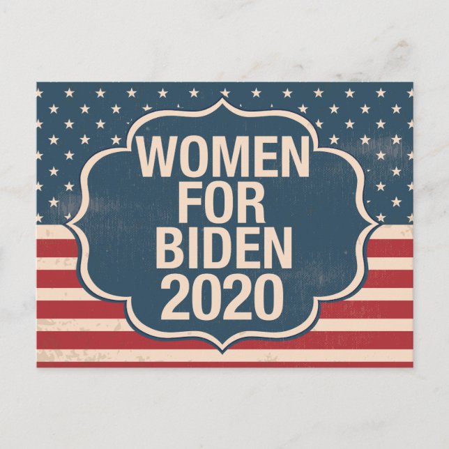 Cartão Postal Mulheres para Biden 2020 (Frente)