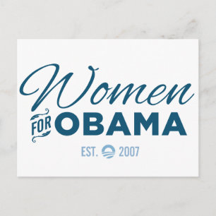 Cartão Postal Mulheres para Obama