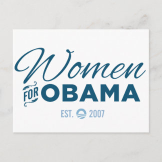 Cartão Postal Mulheres para Obama