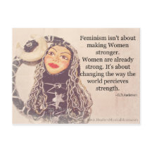 Cartão Postal Mulheres são Fortes