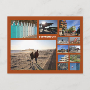 Cartão Postal Multiimagem Bournemouth