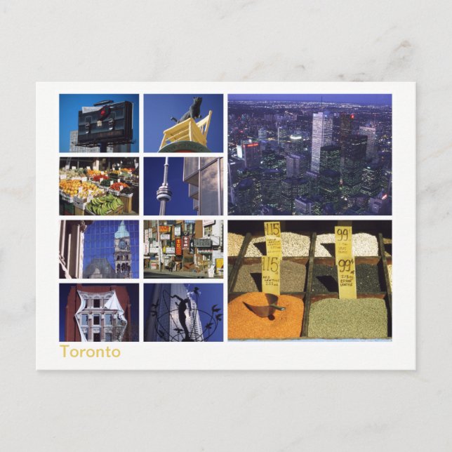 Cartão Postal Multiimagem Toronto (Frente)