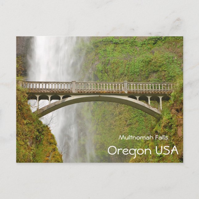 Cartão Postal Multnomah cai em Oregon (Frente)