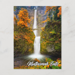 Cartão Postal Multnomah Falls, Columbia River Gorge, Oregon