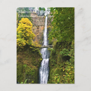 Cartão Postal Multnomah Falls, Columbia River Gorge, Posto Orego