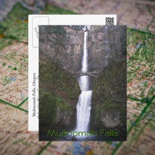 Cartão Postal Multnomah Falls, Oregon - Foto Viagem