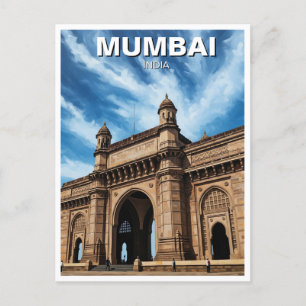 Cartão Postal Mumbai Viagem Souvenir