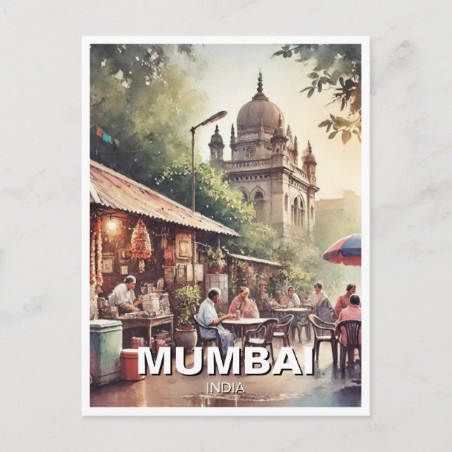 Cartão Postal Mumbai Viagem Souvenir (Frente)