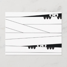 Cartão Postal Múmia Espiando de Halloween