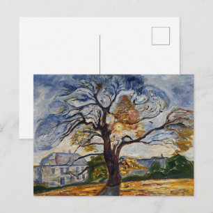 Cartão Postal Munch A Árvore de Carvalho Arte da Natureza Expres