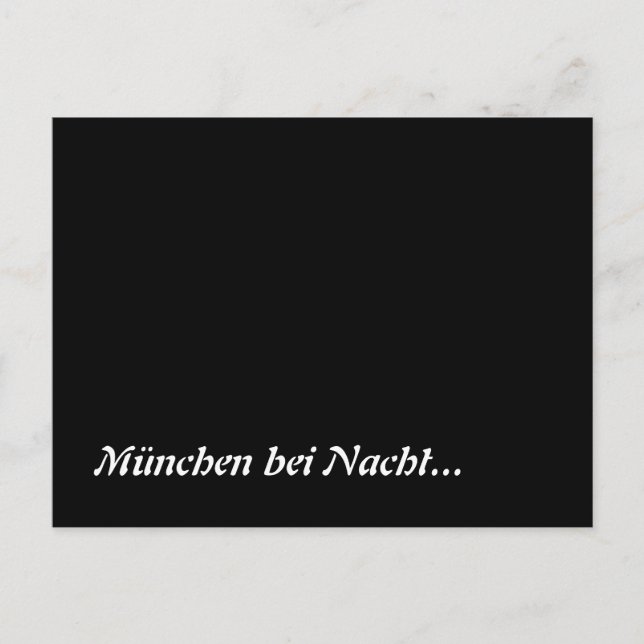 Cartão Postal München bei Nacht (Frente)