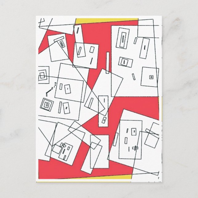 Cartão postal mundial cúbico (Frente)