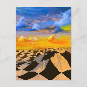 Cartão Postal Mundo de xadrez