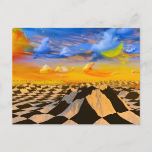 Cartão Postal Mundo de xadrez