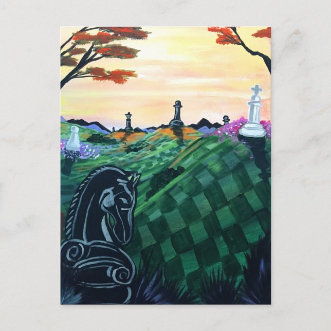 Cartão Postal Mundo Do Xadrez (Frente)