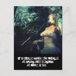 Cartão Postal mundo estranho puro