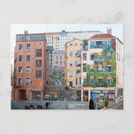 Cartão Postal Mur des Canuts - Mur peint - Lyon