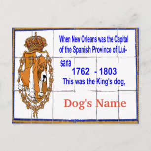 Cartão Postal Mural azulejo Com Cão Personalizado