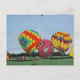 Cartão Postal Mural de Balonagem de Ar Quente, Danville, IL