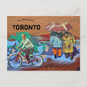 Cartão Postal Mural do Chinatown Toronto Ontário Canadá
