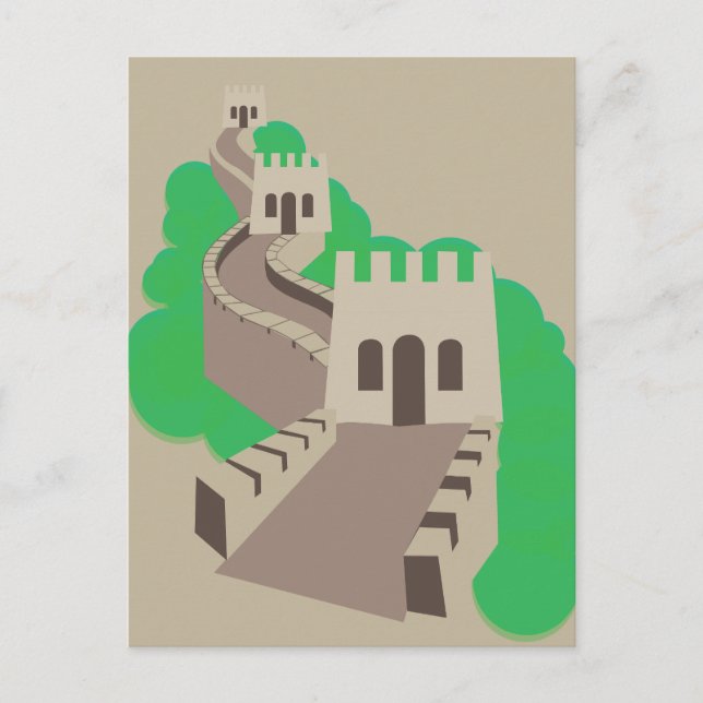 Cartão Postal Muralha da China (Frente)