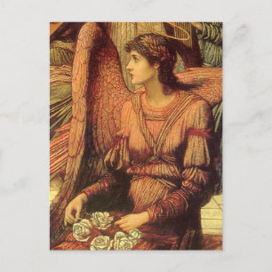 Cartão Postal Muralhas da Casa de Deus, Anjo por John Strudwick