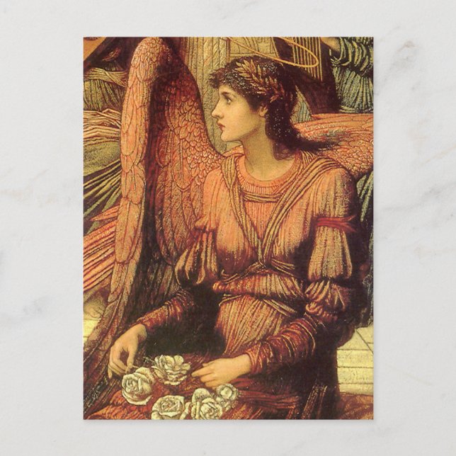 Cartão Postal Muralhas da Casa de Deus, Anjo por John Strudwick (Frente)