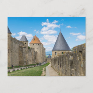 Cartão Postal Muralhas Medievais de Carcassonne