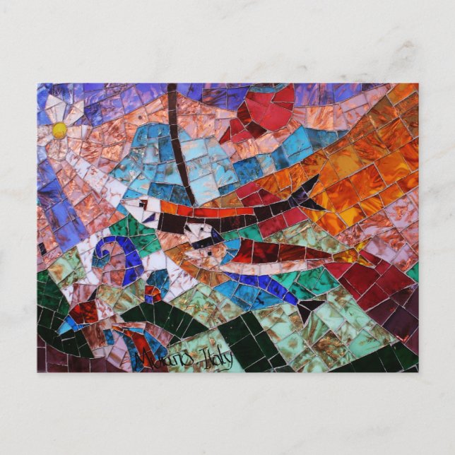 Cartão Postal Murano Mosaico (Frente)