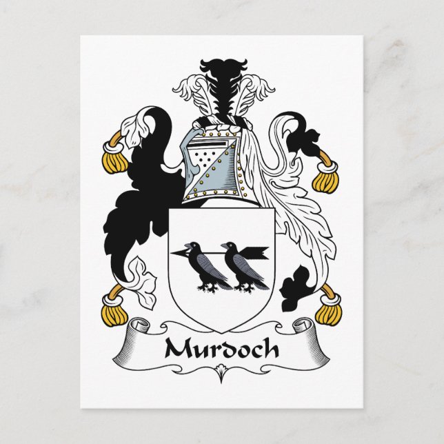 Cartão Postal Murdoch Family Crest (Frente)